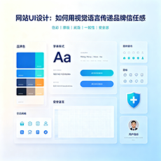 昭化建站-网站UI设计：如何用视觉语言传递品牌信任感